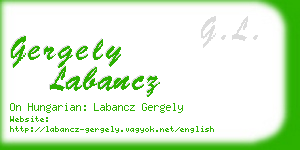 gergely labancz business card